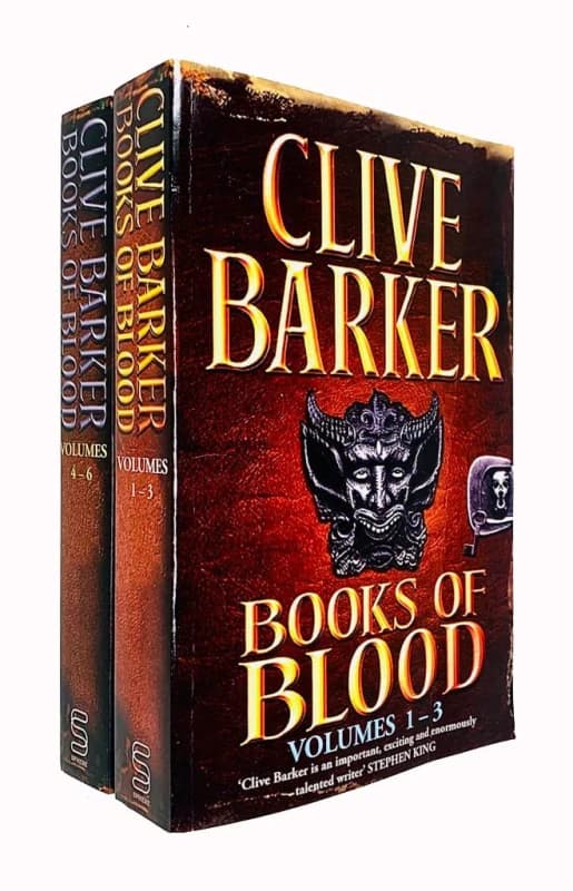 Books Of Blood Omnibus Volumes 1 To 3 And 4 To 6 Clive Barker 2 Book Set Clive Barker Books