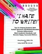 i hate to write tips for helping students with autism spectrum and related