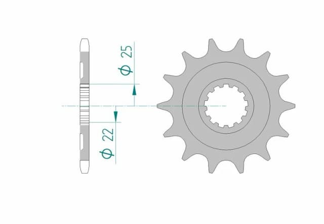 AFAM Steel Standard Front Sprocket 27502 - 520