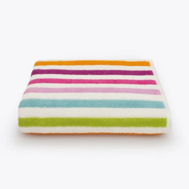 Allure Bath Fashions Cali Multicoloured Striped Bath Sheet Towel