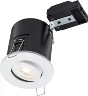 KnightsBridge 230V IP20 Tilt GU10 Fire-Rated Downlight -White