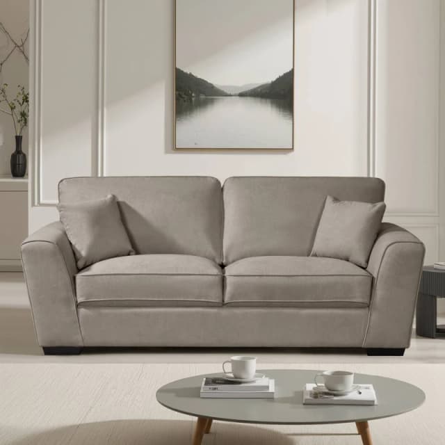 Artemis Home Arlington 3 Seat Fabric Sofa in Brown Size: 3 Seater Brown Unisex 3 Seater