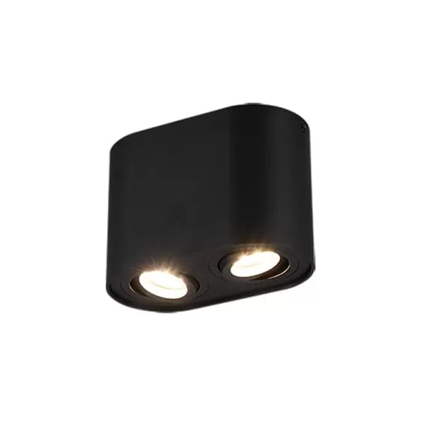 Cookie Modern 2 Light Surface Mounted Downlight Black Matt