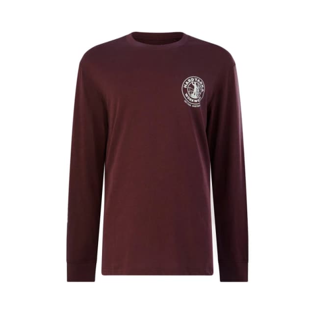 Hard Yakka Heritage Icon Long Sleeve Tee - Red Red 2XL