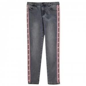 Guess Girls Tape Logo Jeans - Denim MVBL