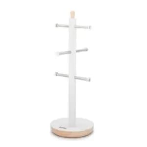 Tower Scandi 6 Cup Mug Tree White