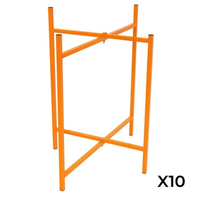 Monstershop Mortar Board Stands x 10 - 750mm High in Orange Orange Unisex