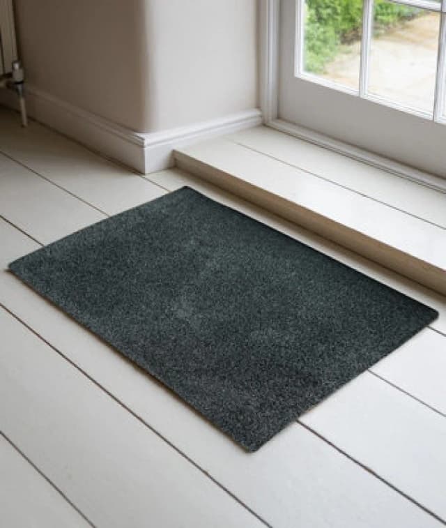 Non Slip Absorbent Dirt Trapper Entrance Door Mats Anthracite 50X80 Cm