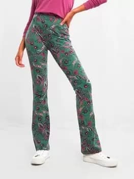 Joe Browns Sloe Joes Floral Flares - Green, Size 12, Women