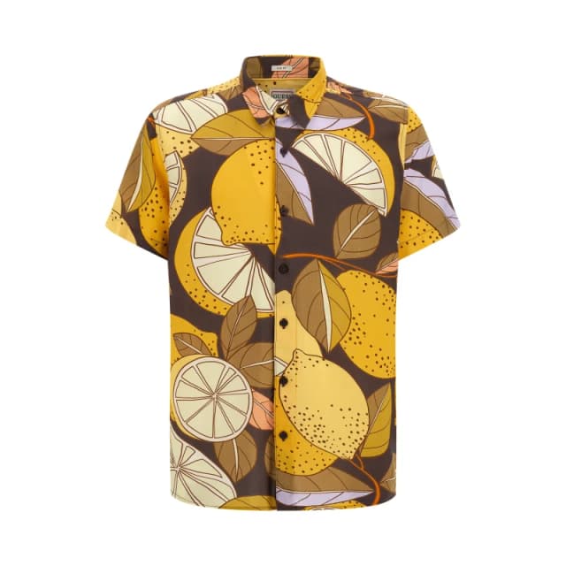 Guess Viscose shirt Guess Eco Rayon Jaune Male M