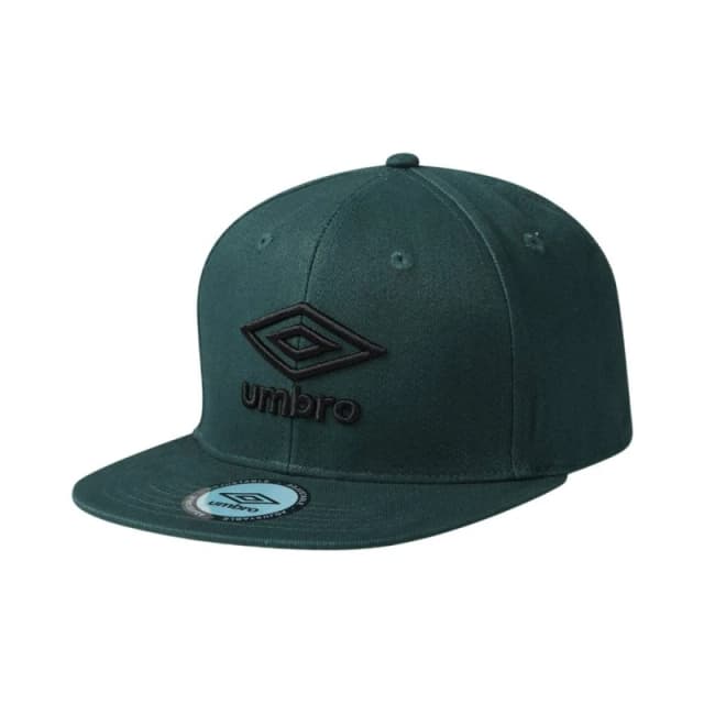 Umbro Womens Flat Snapback Baseball Cap in Dark Green Dark Green Female One Size