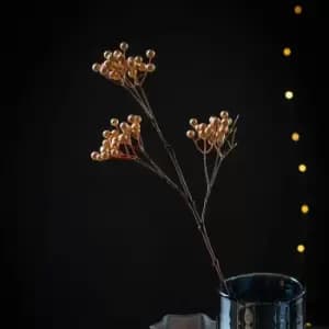 Crossland Grove Pearl Berry Spray Gold (5pk) 650mm