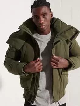 Superdry Code Everest Padded Jacket, Moss Size M Men