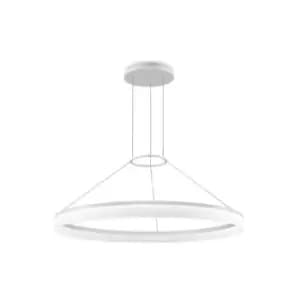 Leds-C4 GROK - Integrated LED 1 Light Dimmable Large Ceiling Pendant White