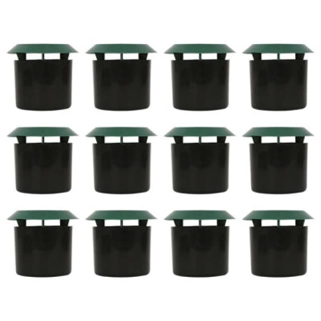Harbour Housewares 12X Slug & Snail Trap - 11.5Cm X 10Cm - Friendly Pet Safe Outdoor Garden Bait Slugs Snails Nematodes Catcher