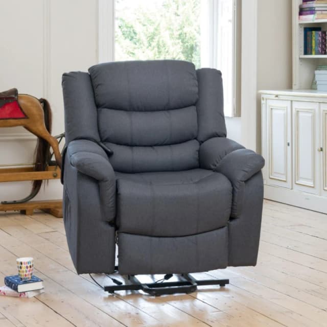 Artemis Home Colfax Electric Riser Recliner with Massage & Heat in Dark Grey Dark Grey Unisex