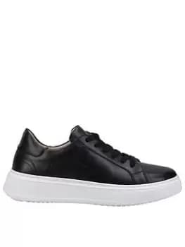 Hush Puppies HUSH PUPPIES CAMILLE LACE CUPSOLE TRAINER - BLACK, Black, Size 4, Women