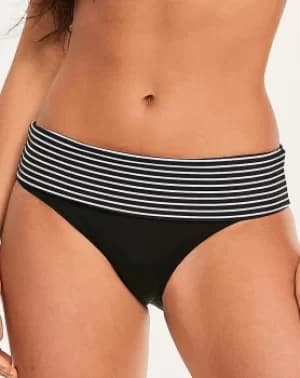 Tailor Fold Stripe Bikini Bottom