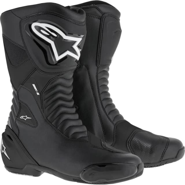 Alpinestars SMX-S Motorcycle Boots 36 Black (UK 2) Black