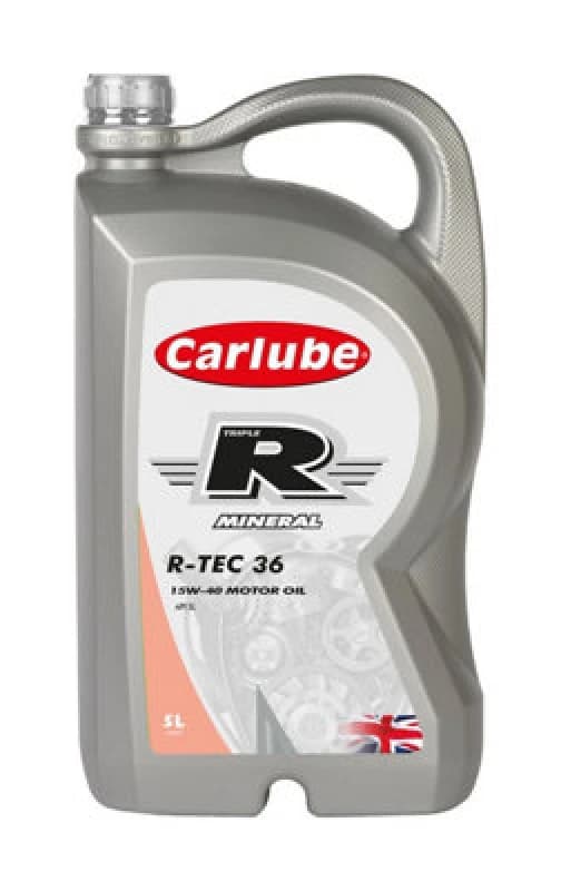 Carlube Engine Oil 5L Triple R 15W40 Api Sl Mineral 5 Litres R-Tec 36 Kce005