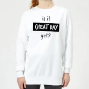 Is it Cheat Day Womens Sweatshirt - White - 3XL