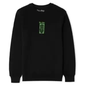 Rick and Morty Warped Head Unisex Sweatshirt - Black - M - Black