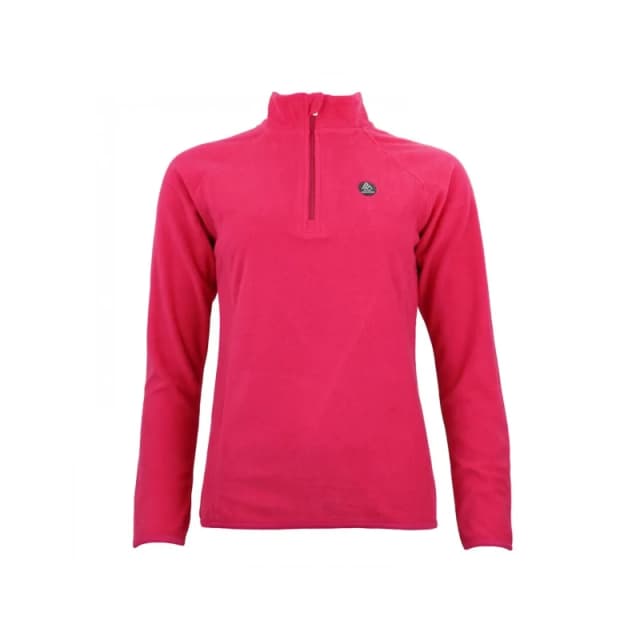Peak Mountain Womens 1/2 zip fleece Peak Mountain Micro Rose Female L AFINOR/UN/1/FUSHIA