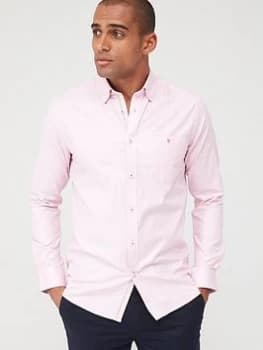 Ted Baker Long Sleeved Oxford Shirt - Pink, Size 2, Men