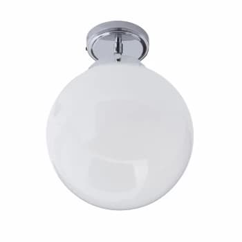 Chrome Bathroom Globe Ceiling Light - Porto