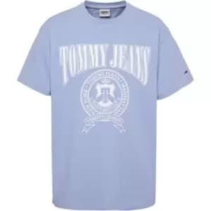 Tommy Jeans Tjm Rlxd Varsity Logo Tee - Blue