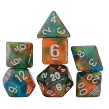 Persimmon Punch Polyhedral Dice Set - Sirius Dice
