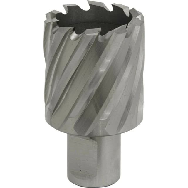 Loops 35mm x 25mm Depth Rotabor Cutter - M2 Steel Annular Metal Core Drill 19mm Shank Metallics