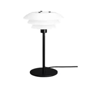 Table Lamp Opal, Matt Black 20cm