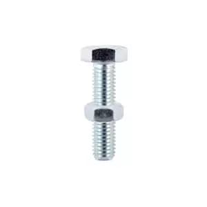Timco Set Screws DIN933 Grade 8.8 & Hex Nut DIN934 Silver - M12 x 50 (2 Pack)