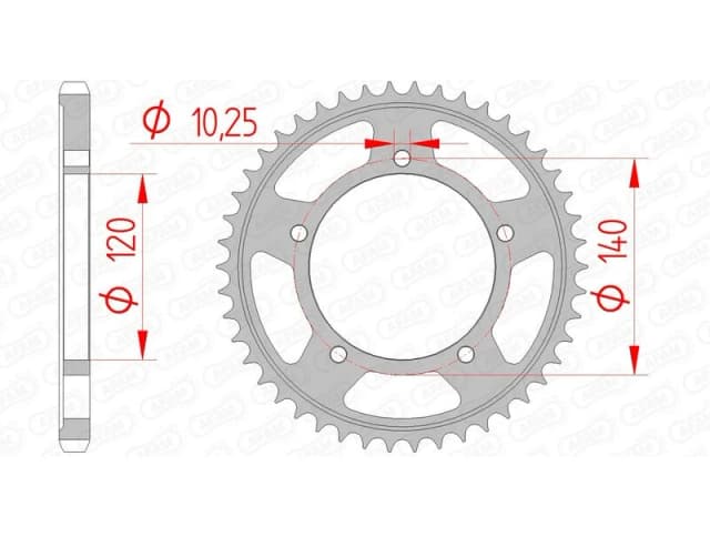 AFAM 14604-45 Chain Sprocket Steel Chain Sprocket (5479)
