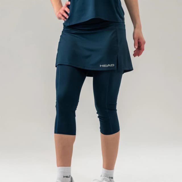 Head Club 3 Quarter Tights Skort Dark Blue female 8 (XS)