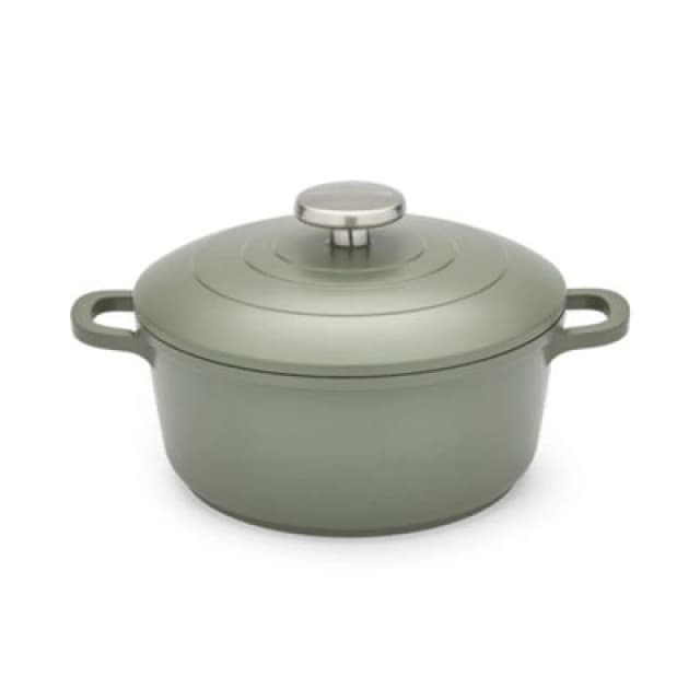 Morphy Richards 20cm Cast Aluminium Casserole Dish Green ONE SIZE