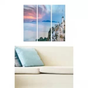 MDF423921859 Multicolor Decorative MDF Painting (3 Pieces)