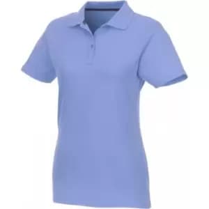 Elevate Womens/Ladies Helios Short Sleeve Polo Shirt (L) (Light Blue)