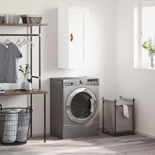 VIDAXL Wall Mounted Cabinet White 34.5x34x90cm Engineered Wood Vidaxl 8720845950613