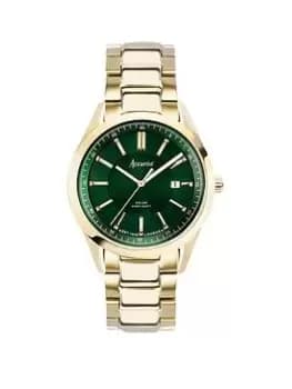 Accurist Mens Everyday Solar Gold Stainless Steel Bracelet 40Mm Watch