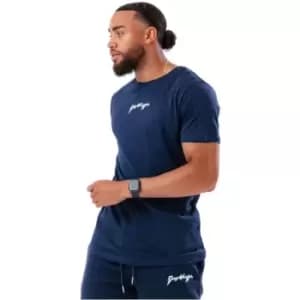 Hype Scribble Logo Mens T-Shirt - Blue