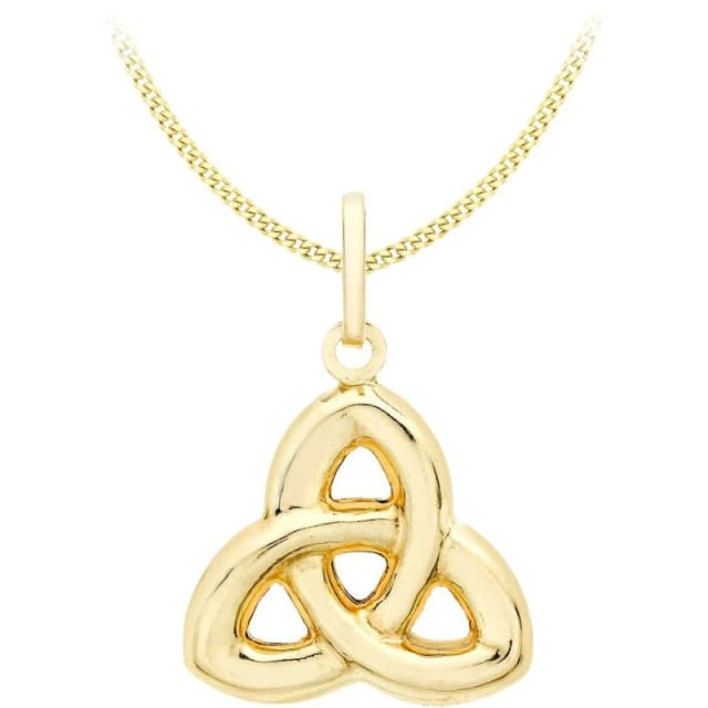 Be You 9ct Gold Celtic Knot Necklace Pendant Necklaces 18" Gold 72929310002