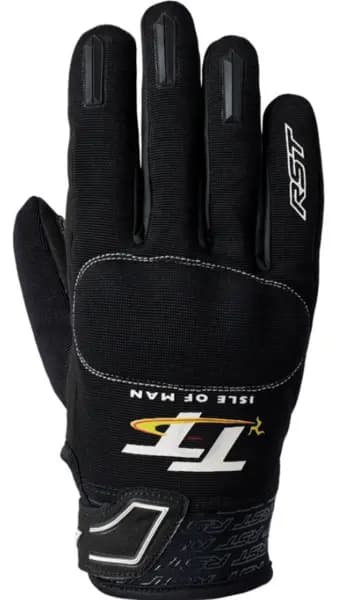 RST Iom TT Team Evo Ce Mens Glove Black White 10