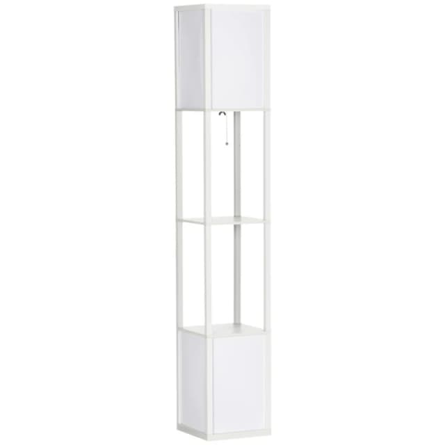 HOMCOM Homcom - Shelf Floor Lamp with Dual Light 5056725350383