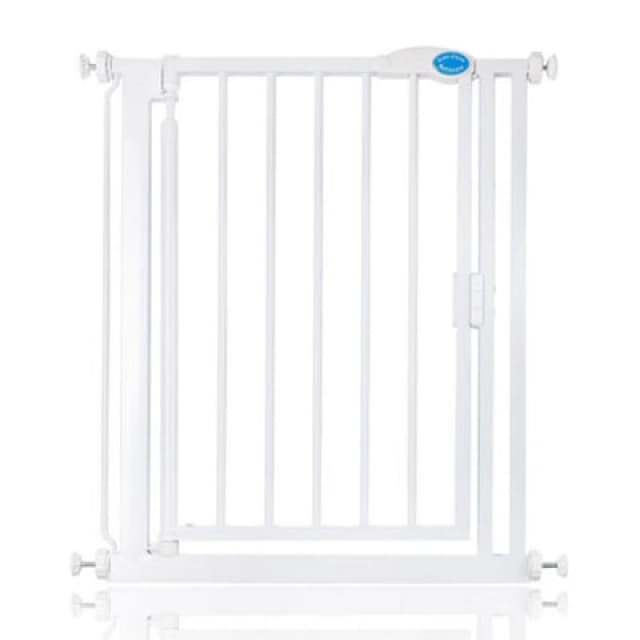 Bettacare Auto Close Pet Gate, 68.5Cm - 75Cm, White, Narrow, Narrow Pressure Fit Stair Gate For Dog & Puppy