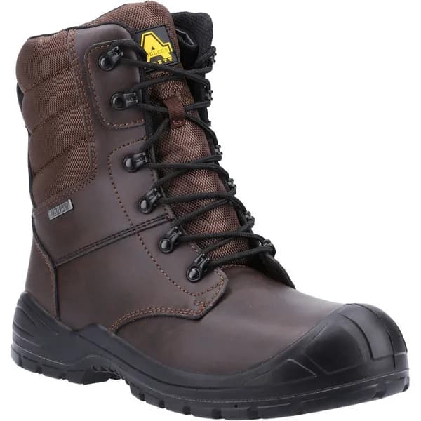 Amblers Safety Mens 240 S3 WR SRC Lace Up Safety Boots UK Size 6 (EU 39) BROWN AMB329-BROWN-6