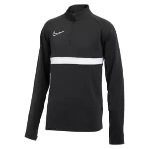 Boys, Nike Junior Academy 21 Dri-FIT Drill Top - Black/White, Size L