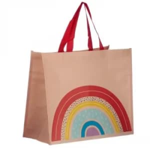 Somewhere Rainbow Recycled Plastic Bottles RPET Reusable Shopping Bag