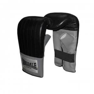 Lonsdale Leather Pro Bag Mitt - Black/Grey